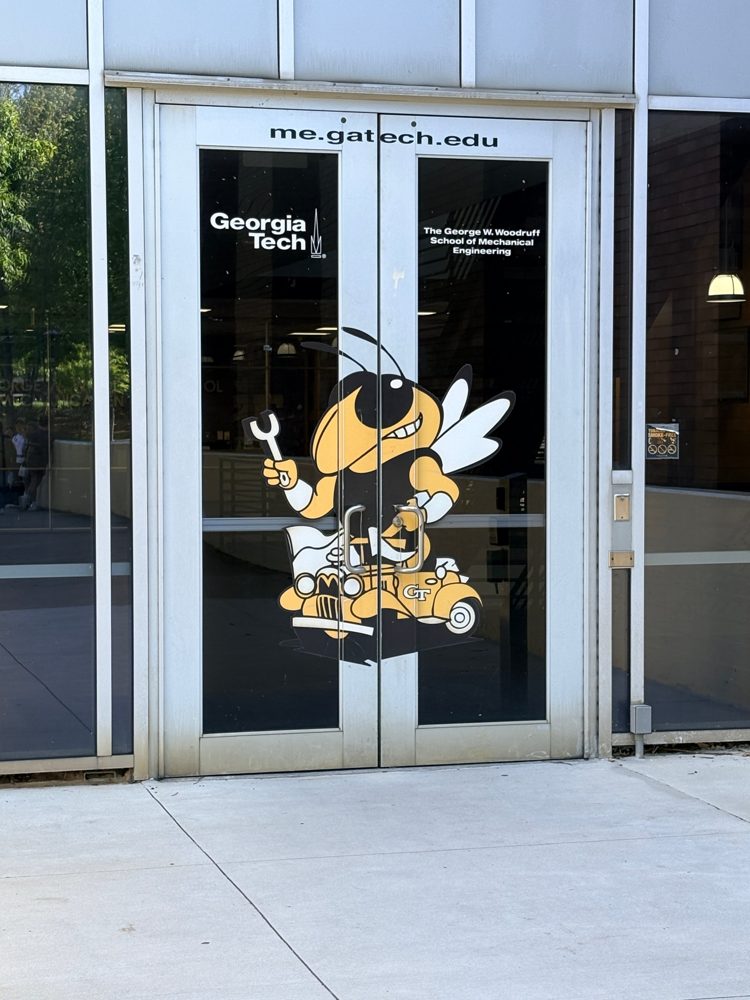 Entrance to the Georgia Tech School of Mechanical Engineering