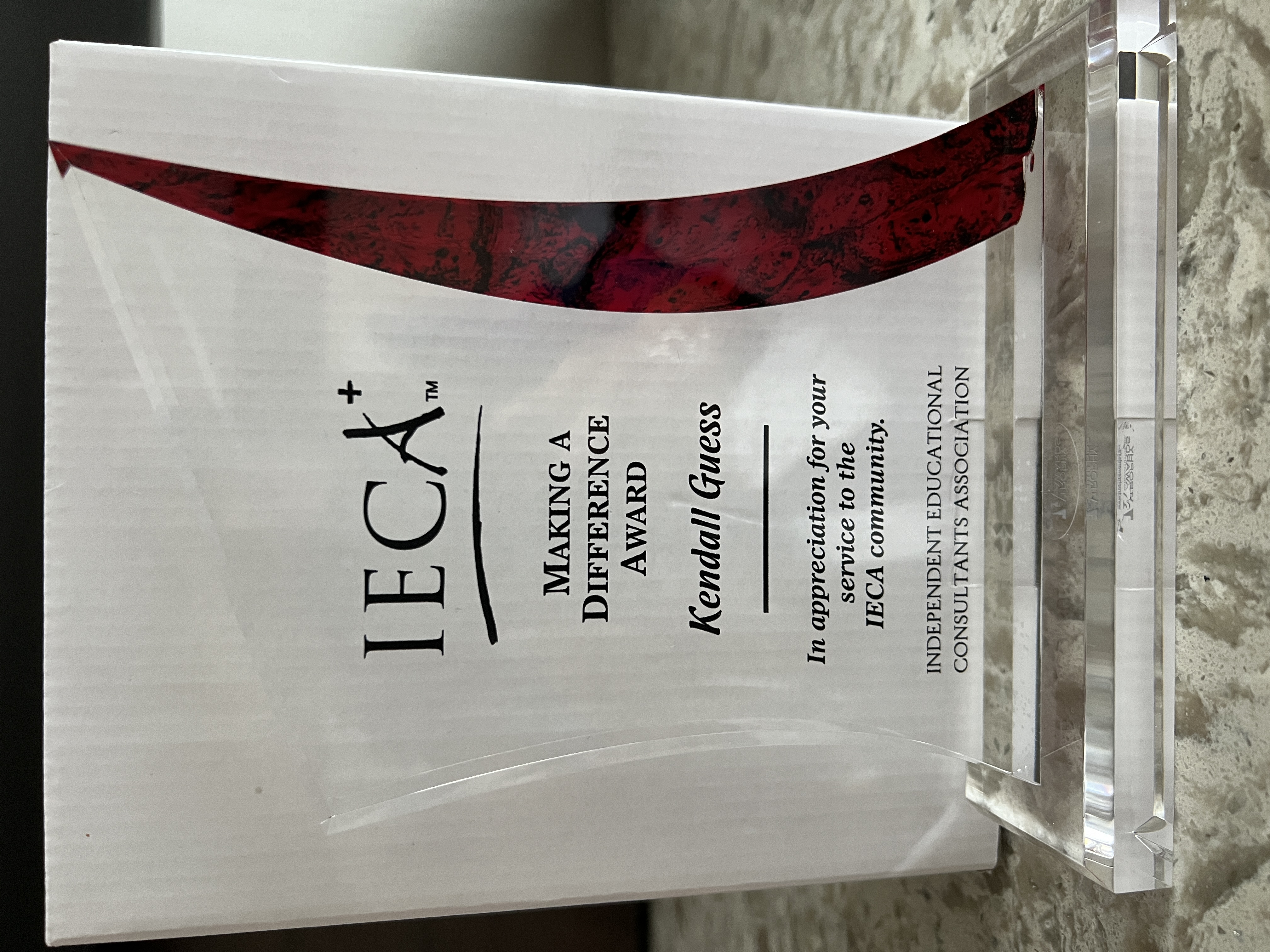 IECA Making a Difference Award, Kendall Guess